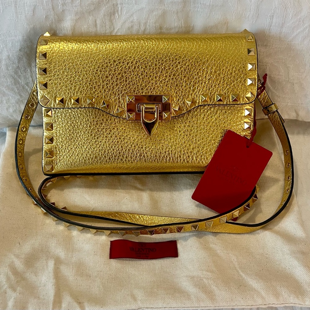 Gold Valentino Bag